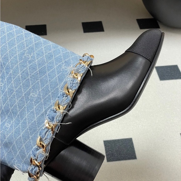 Chanel Blue and Black Women's Shoes - Picture 6 of 6